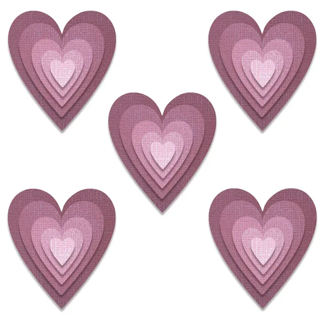 sizzix-thinlits-stacked-tiles-hearts-stanzschablonen-25-tlg-herz image 1