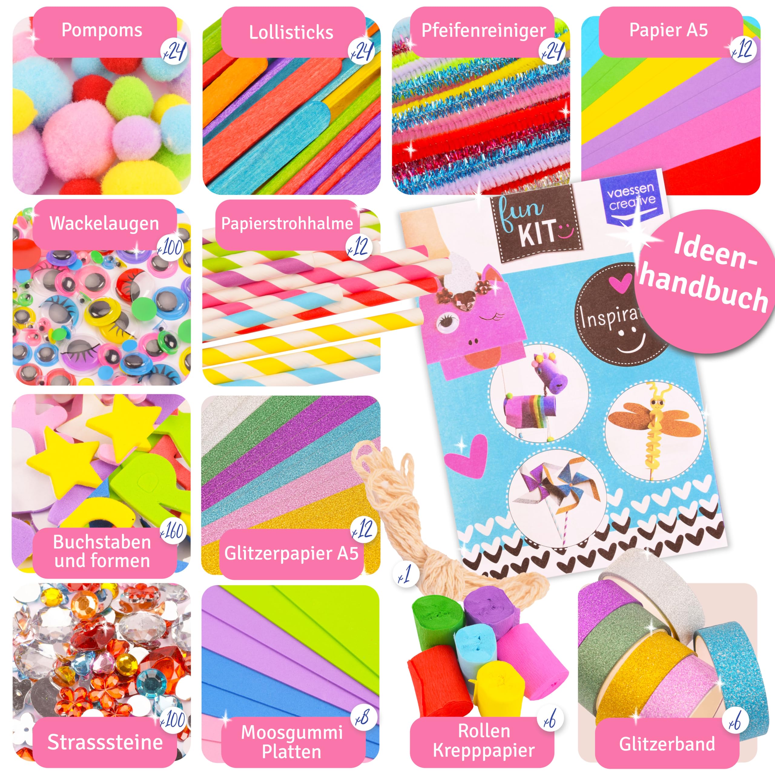 vaessen-florence-bastelset-kinder-500-teile-bunt-set-2 image 2