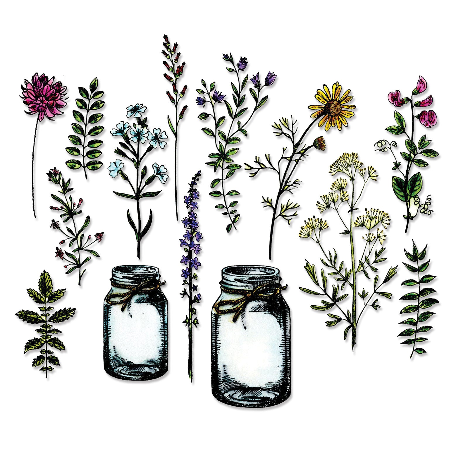 sizzix-framelits-flower-jar-stanzschablonen-16-teilig-tim-holtz image 1