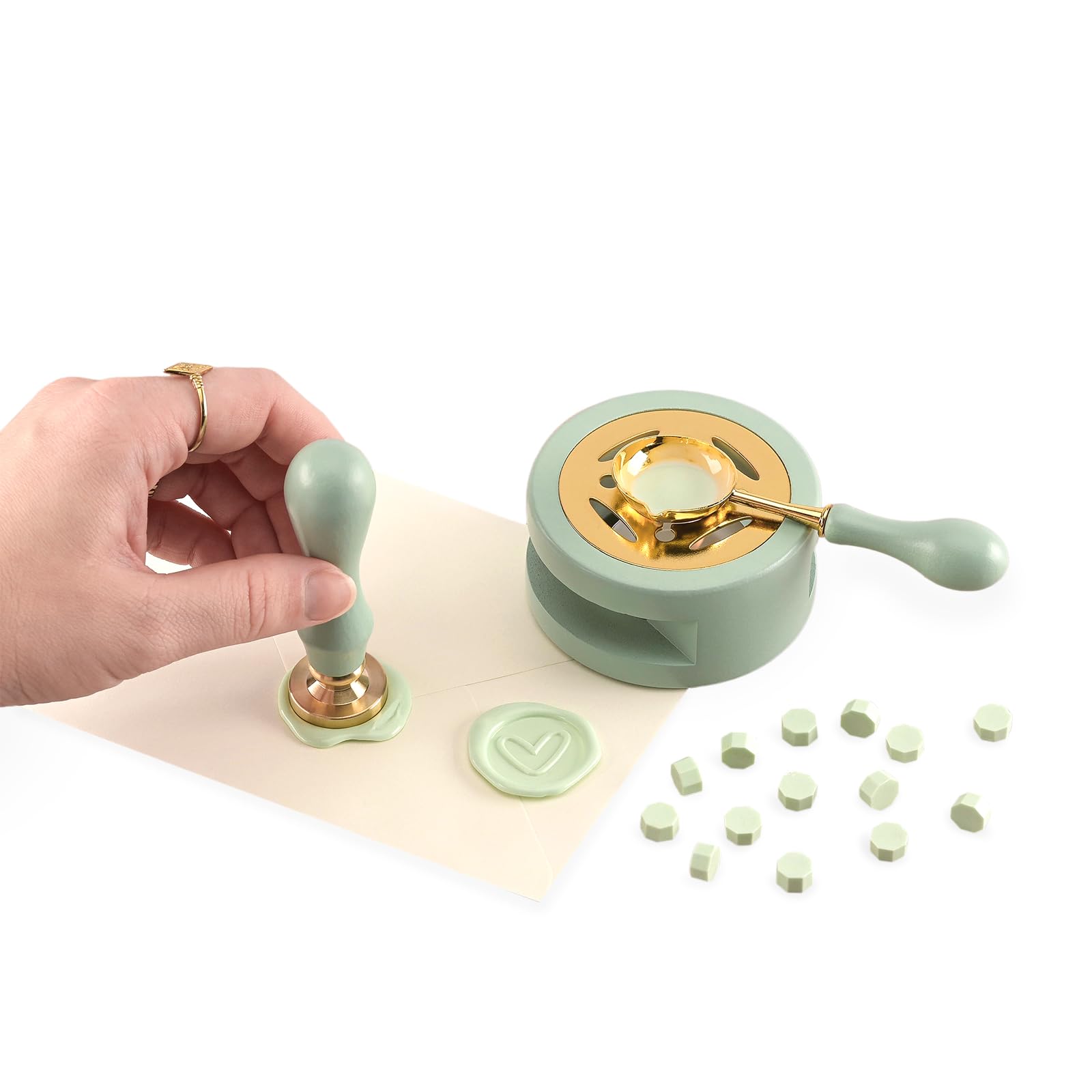vaessen-creative-cut-easy-wachssiegel-set-herz-mint-komplettset image 5