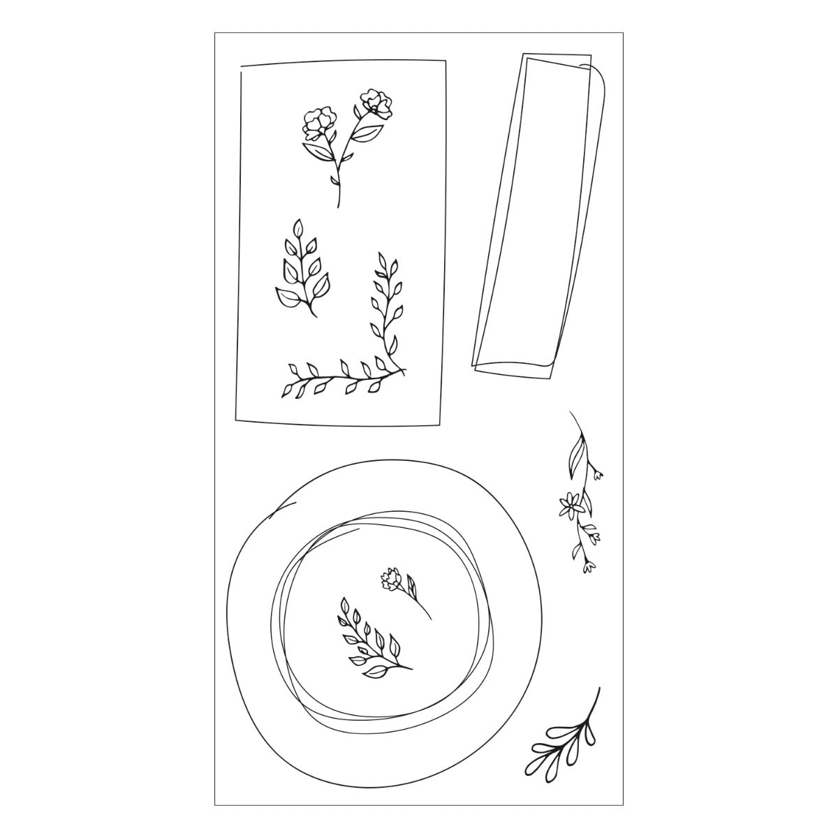 sizzix-clear-stamps-drawn-frames-stempelset-11-teilig-rahmen image 2