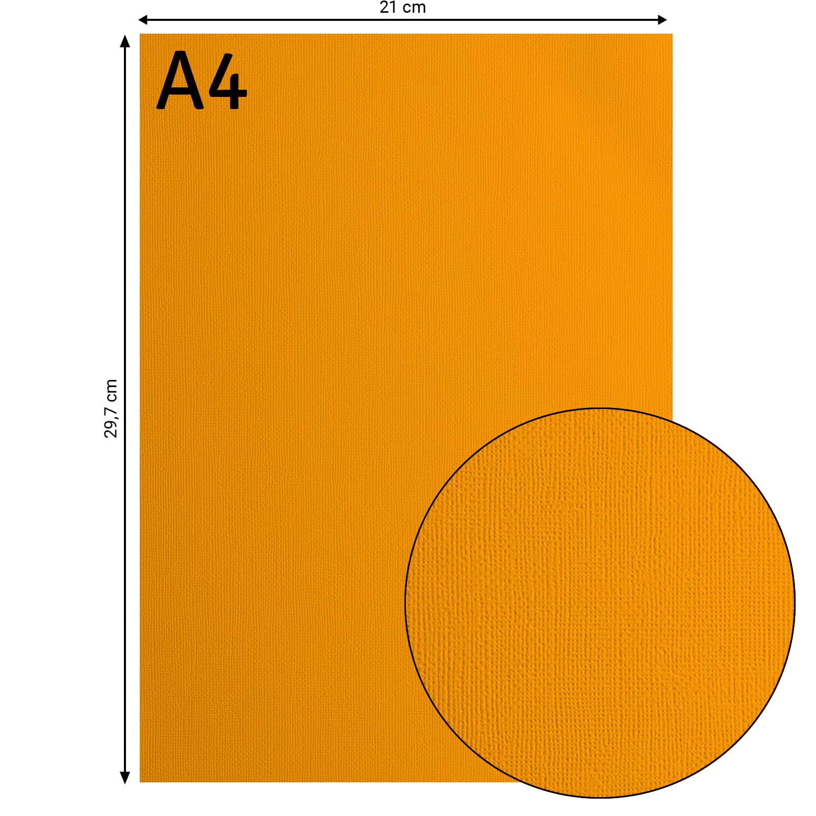 vaessen-creative-florence-tonkarton-a4-mango-orange-25-blatt-216g image 3