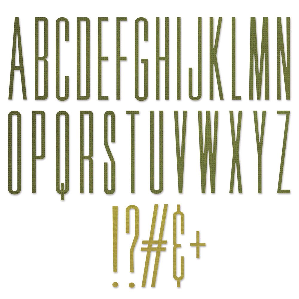 sizzix-thinlits-alphanumeric-stretch-upper-buchstaben-stanzen image 1