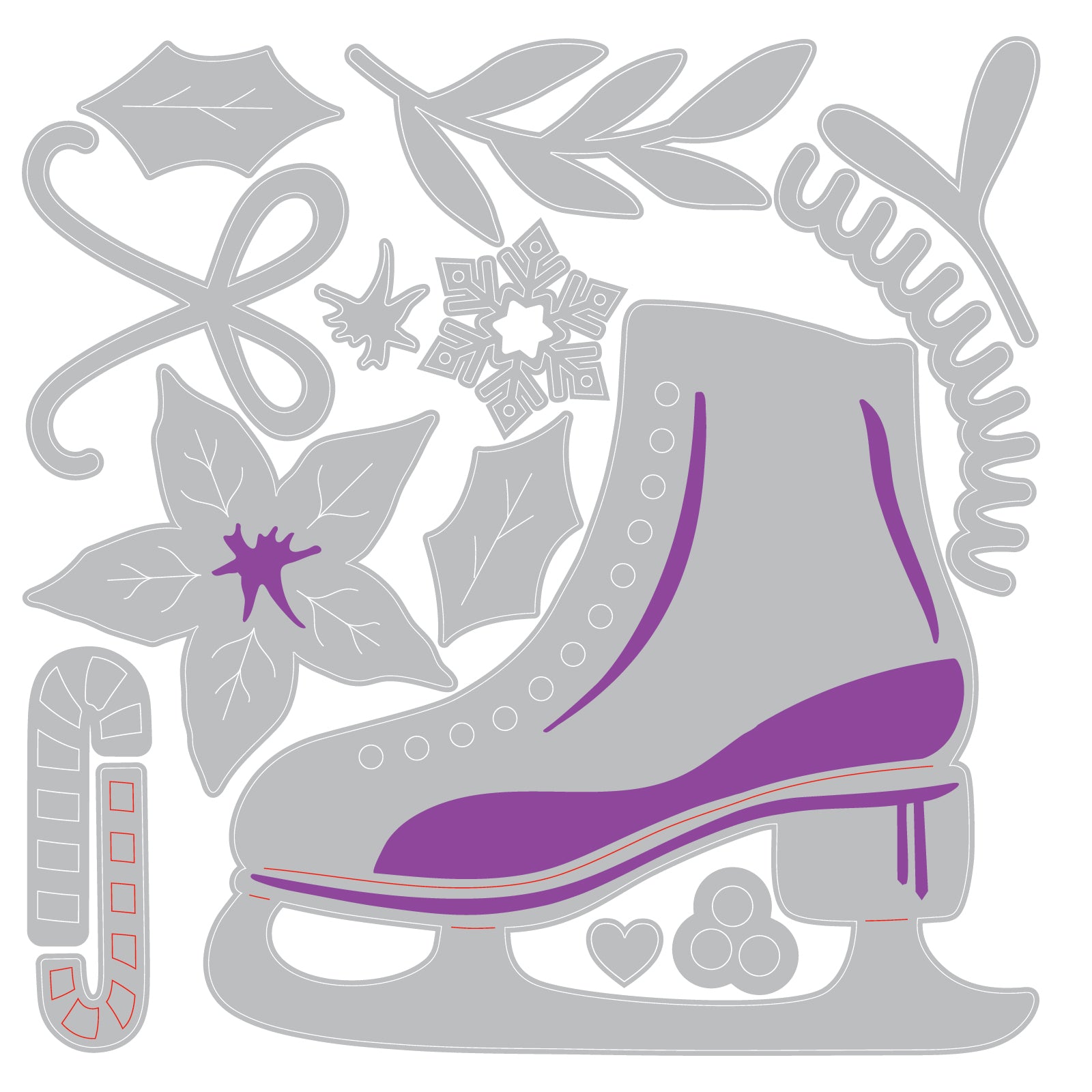 sizzix-thinlits-on-ice-stanzschablonen-14er-schlittschuh-winter image 4