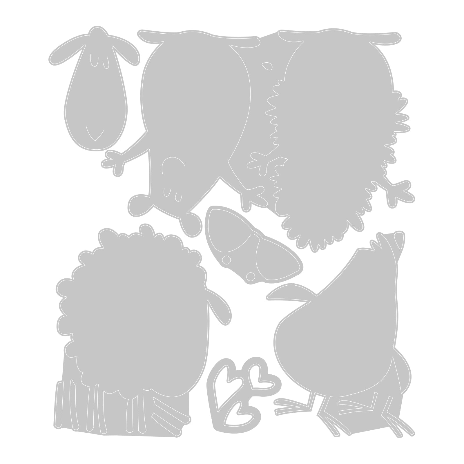 sizzix-thinlits-crazy-creatures-stempelset-6-3-tiere-lustig image 3