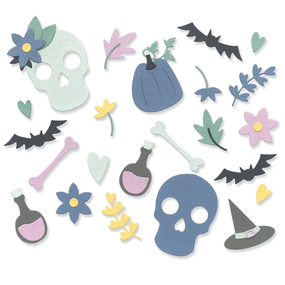 sizzix-thinlits-spooky-icons-stanzschablonen-15-tlg-halloween image 1