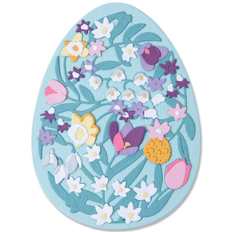 sizzix-thinlits-intricate-floral-easter-egg-stanzschablonen-15tlg-ostern image 1