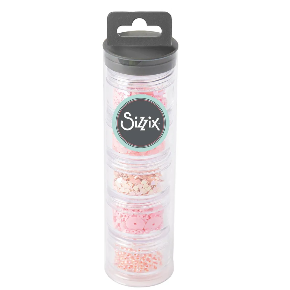 sizzix-effectz-cherry-blossom-pailletten-perlen-5er-set image 1