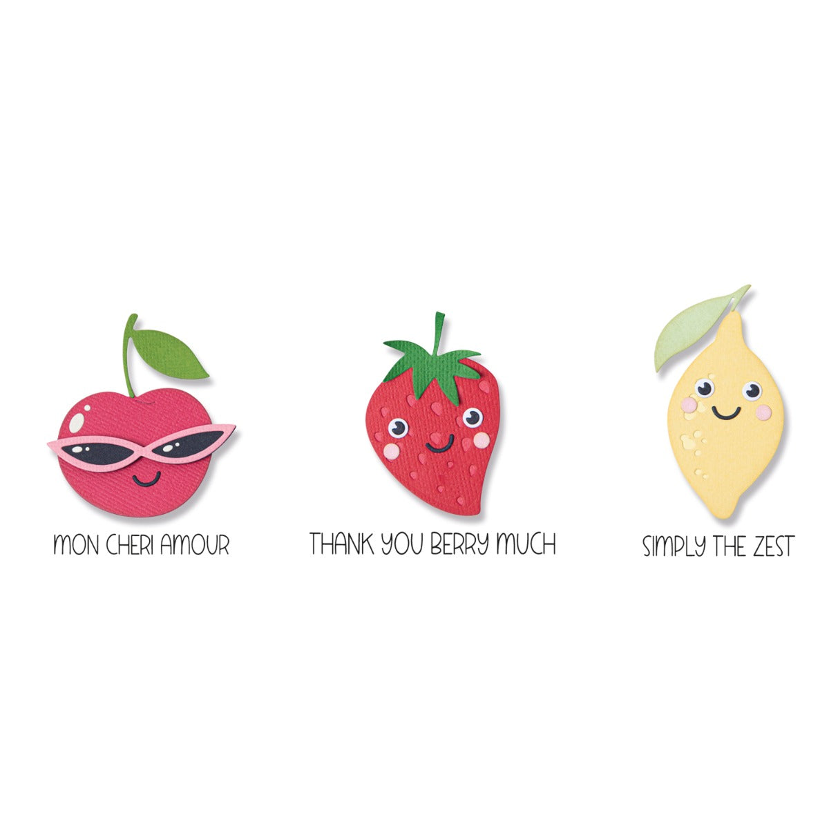 sizzix-thinlits-fruity-friends-1-stanzen-8tlg-stempel-3tlg image 1
