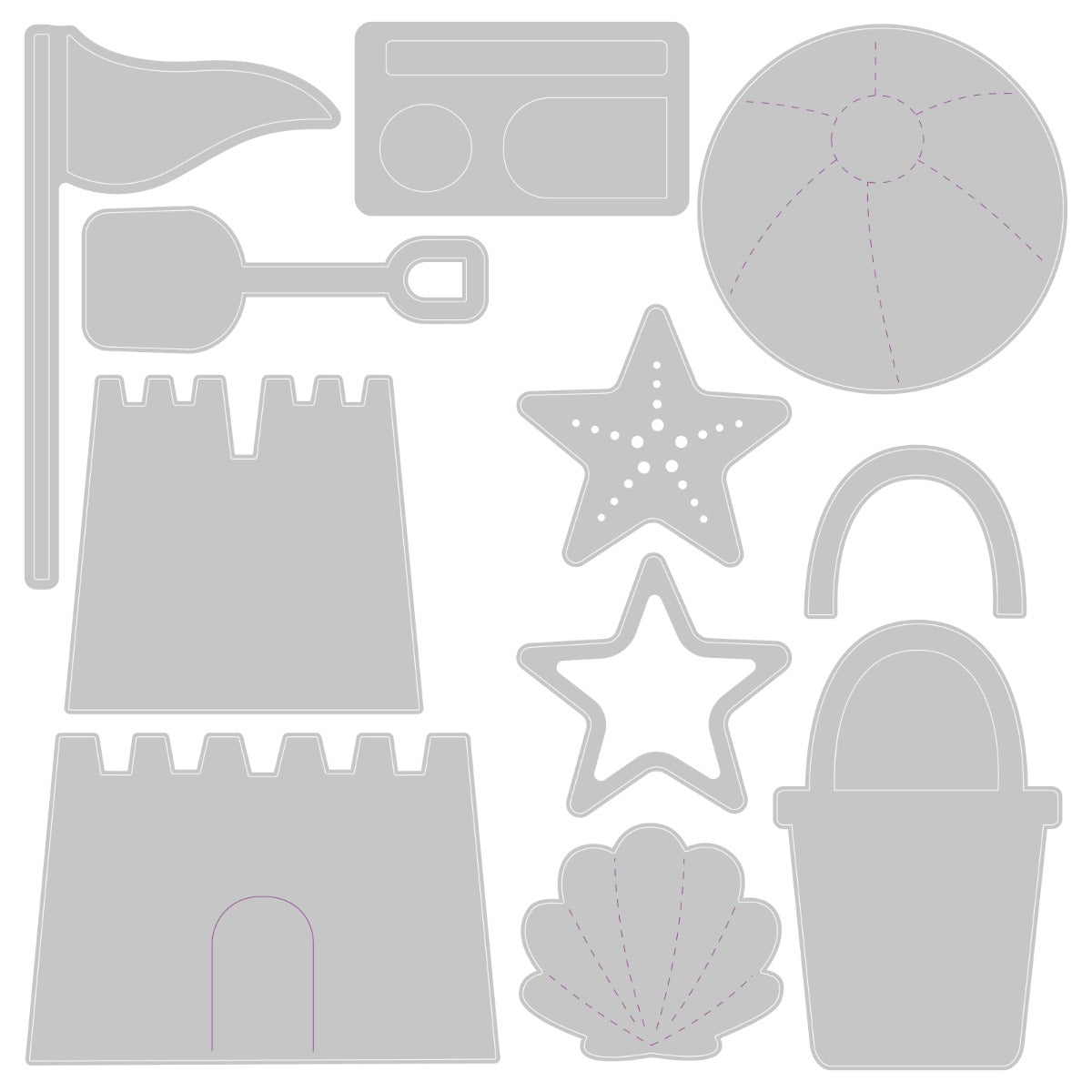 sizzix-thinlits-summer-shapes-stanzschablonen-11tlg-sommer image 2