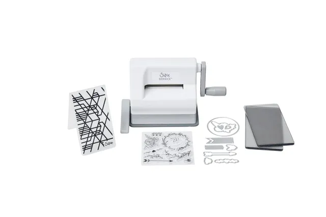 sizzix-sidekick-starter-kit-stanzmaschine-wei-grau-set image 1