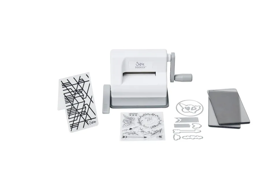 sizzix-sidekick-starter-kit-stanzmaschine-wei-grau-set image 1