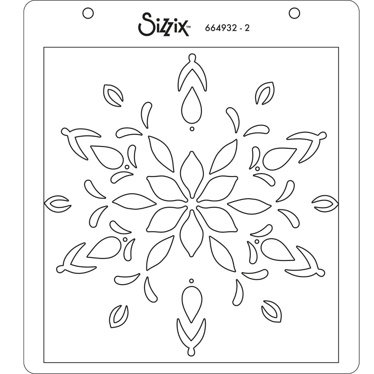 sizzix-layered-stencils-schablonen-snowflake-4er-winter image 4