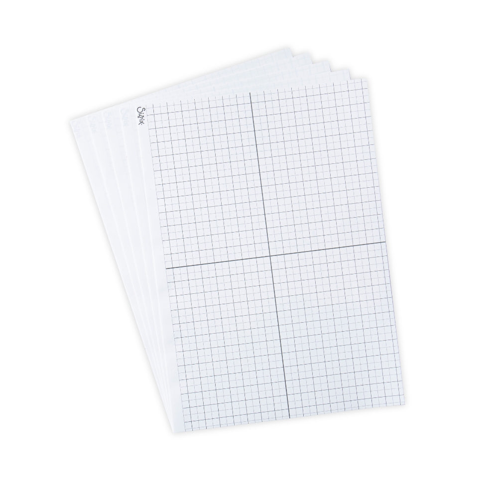 sizzix-studio-sticky-grid-sheets-haftfolie-5er-pack-gro image 2