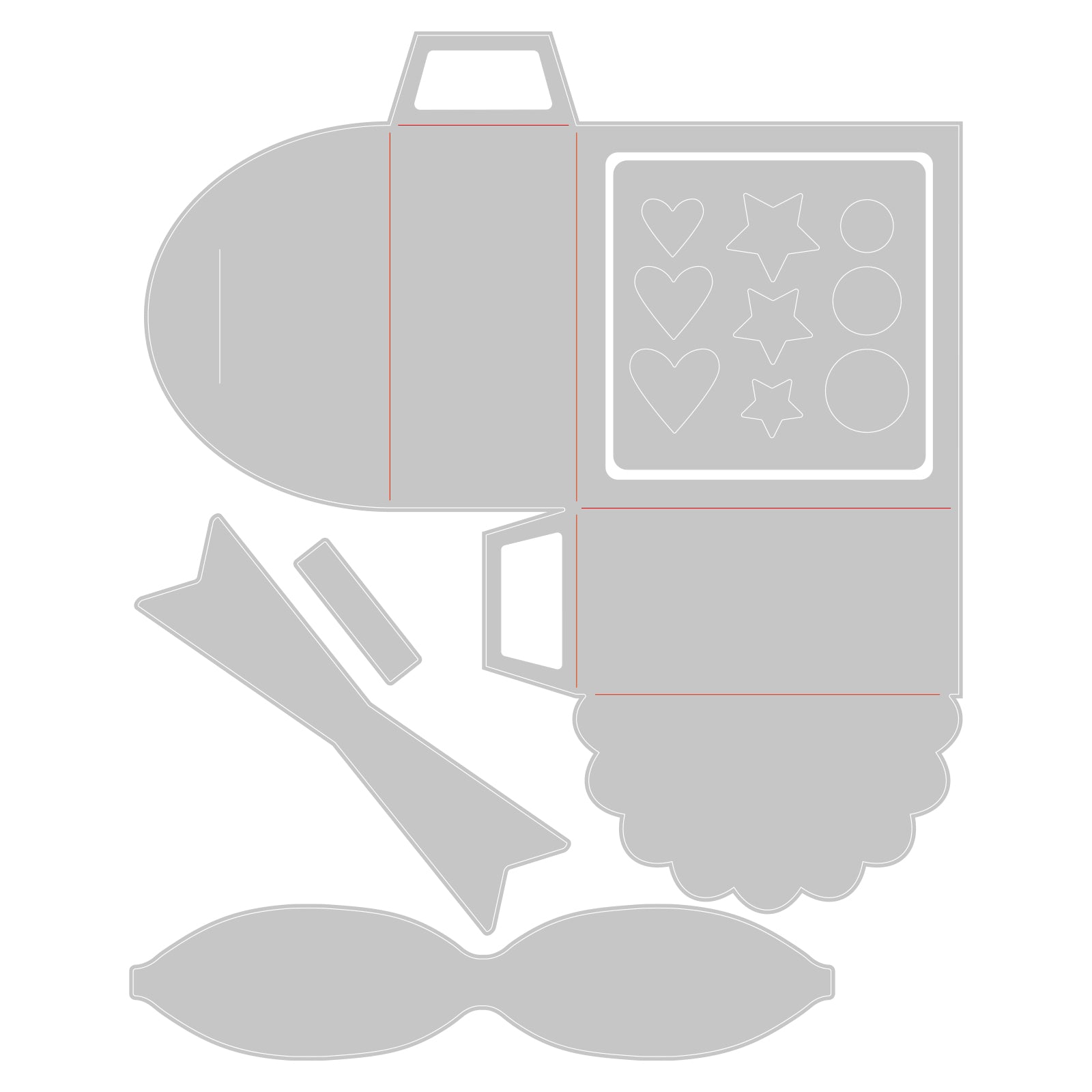 sizzix-thinlits-treat-box-stanzschablonen-5tlg-geschenkbox image 2