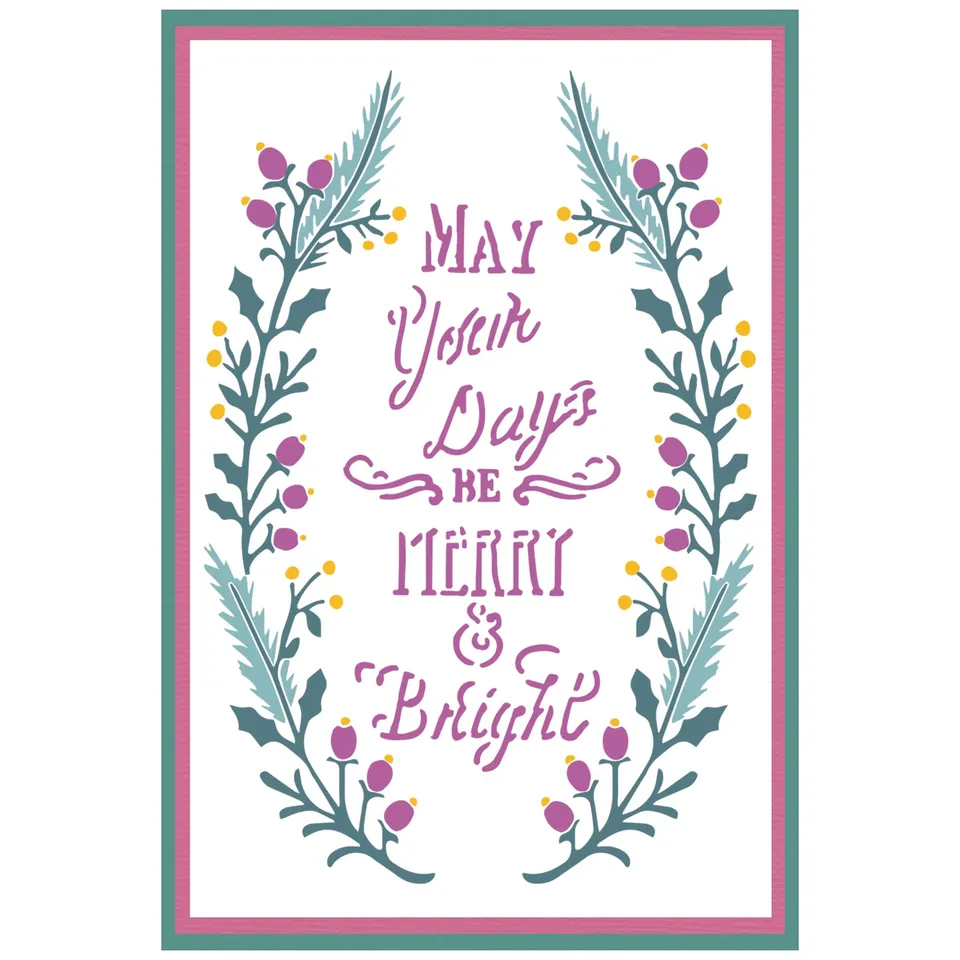 sizzix-layered-stencils-merry-bright-3-schablonen-a6-4-tlg image 1