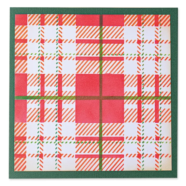 sizzix-layered-stencils-tartan-schablonen-4tlg-olivia-rose image 1