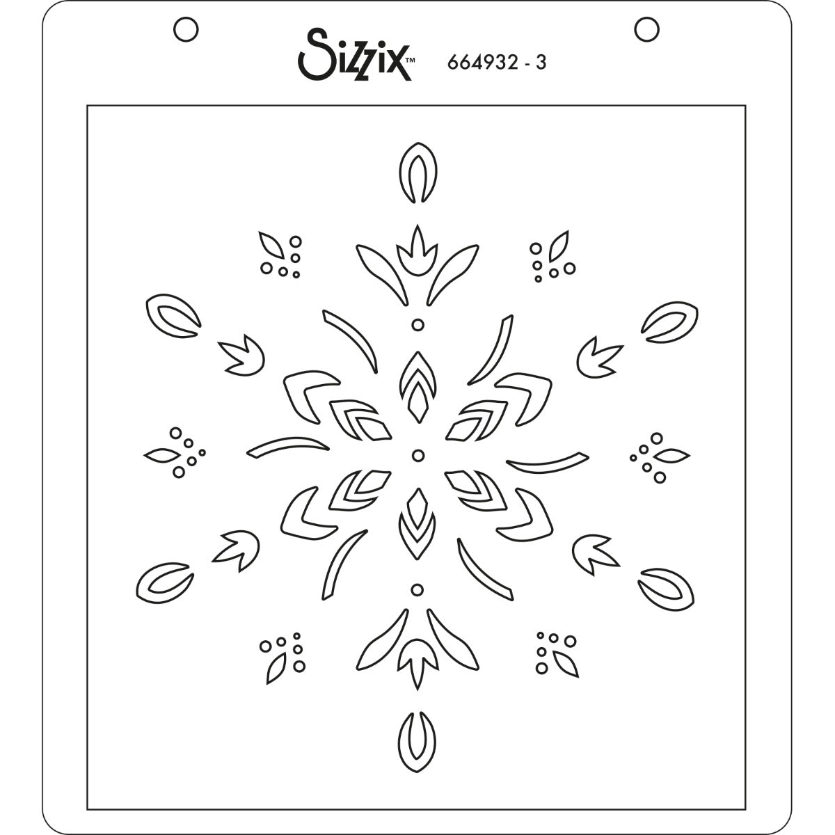 sizzix-layered-stencils-schablonen-snowflake-4er-winter image 5