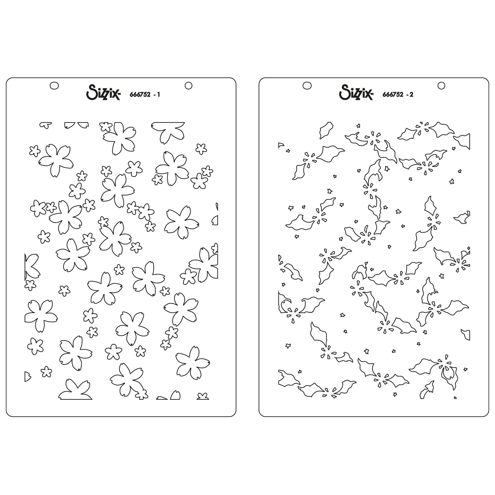sizzix-a5-stencil-cosmopolitan-petals-2er-blumen image 3