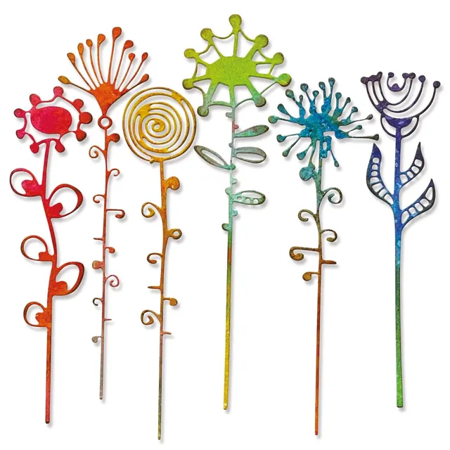 sizzix-thinlits-artsy-stems-stanzform-tim-holtz-6-tlg image 1