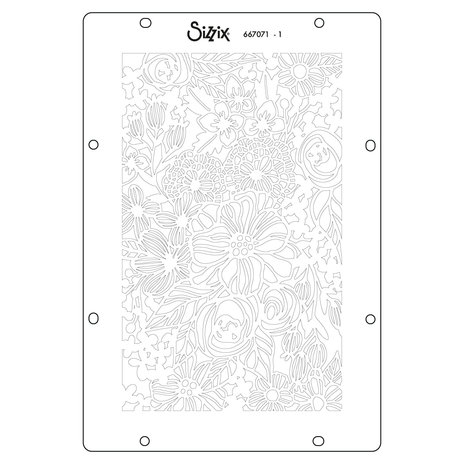 sizzix-a5-stencils-buildables-botanicals-1-schablone-4er-botanik image 7