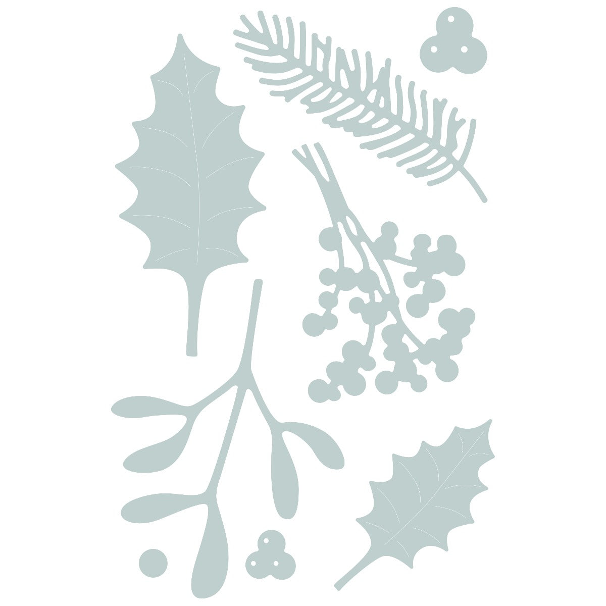 sizzix-thinlits-winter-foliage-stanzschablonen-8tlg-bl-tter image 2