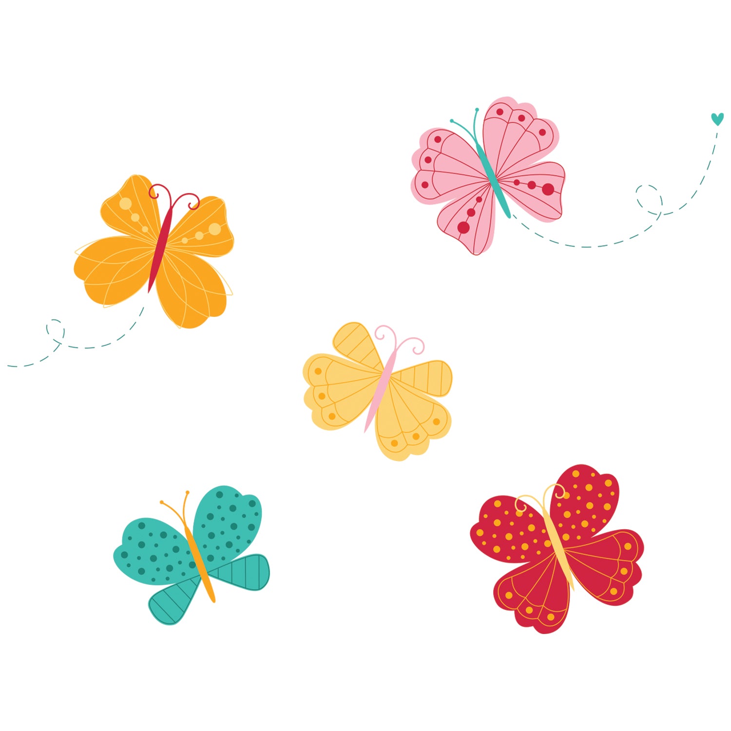 sizzix-clear-stamps-bright-butterflies-stempelset-14-tlg-schmetterling image 1