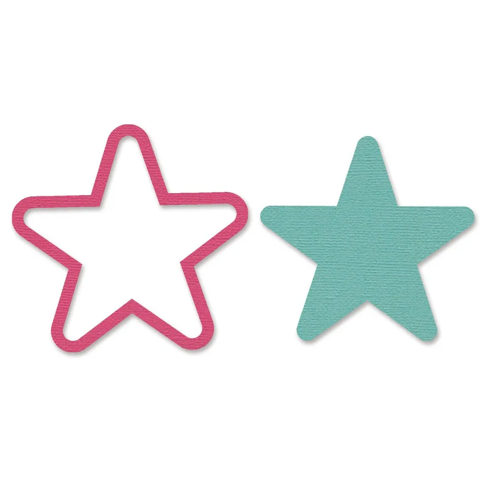 sizzix-framelits-stern-stanzschablonen-2pk-mit-kontur image 1