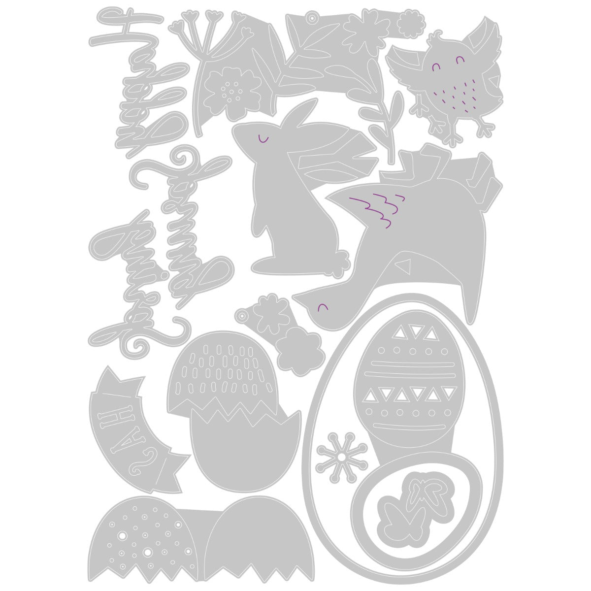 sizzix-thinlits-spring-has-sprung-stanzformen-15tlg-ostern image 2