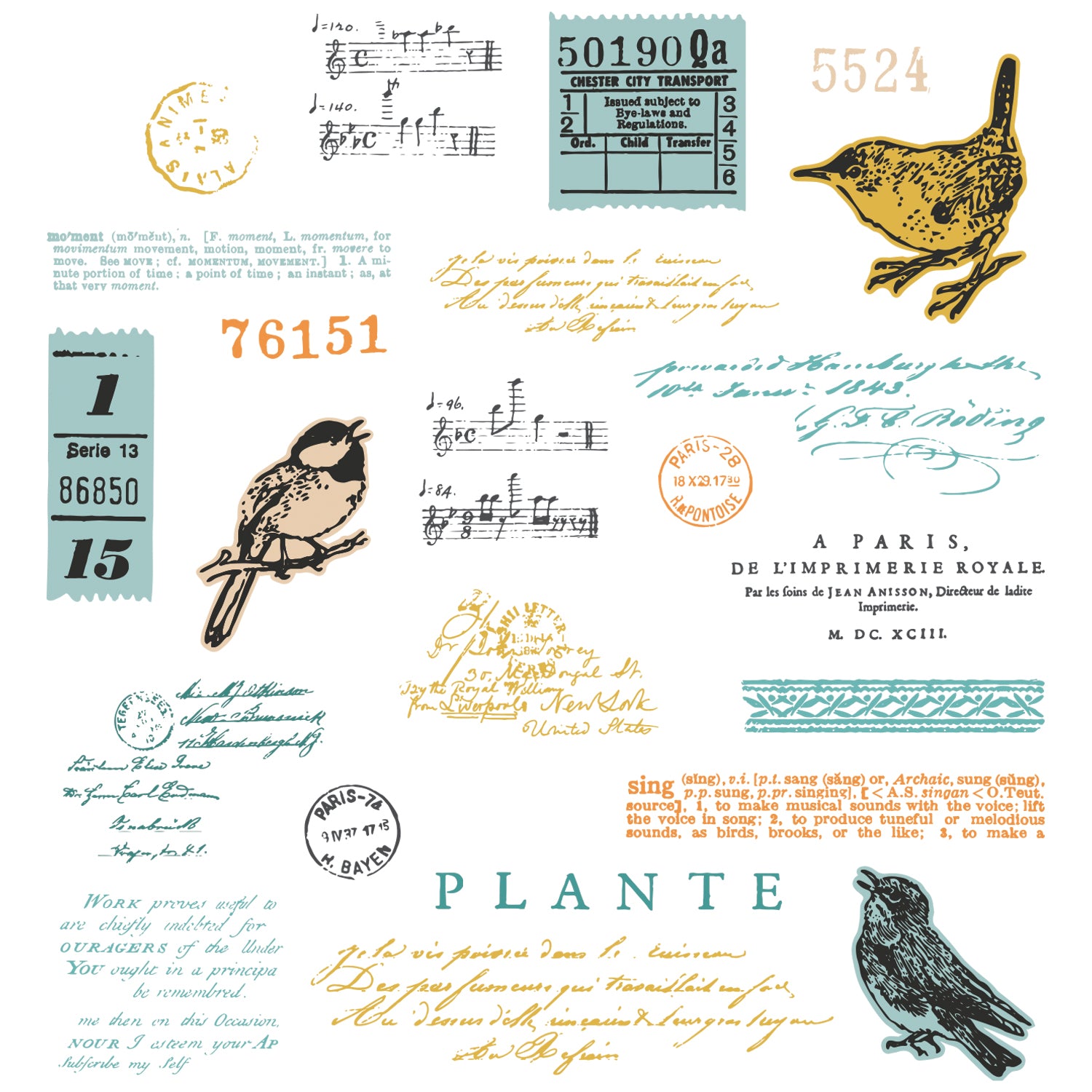 sizzix-bird-song-stempelset-stanzen-a5-v-gel-49-and-market image 1