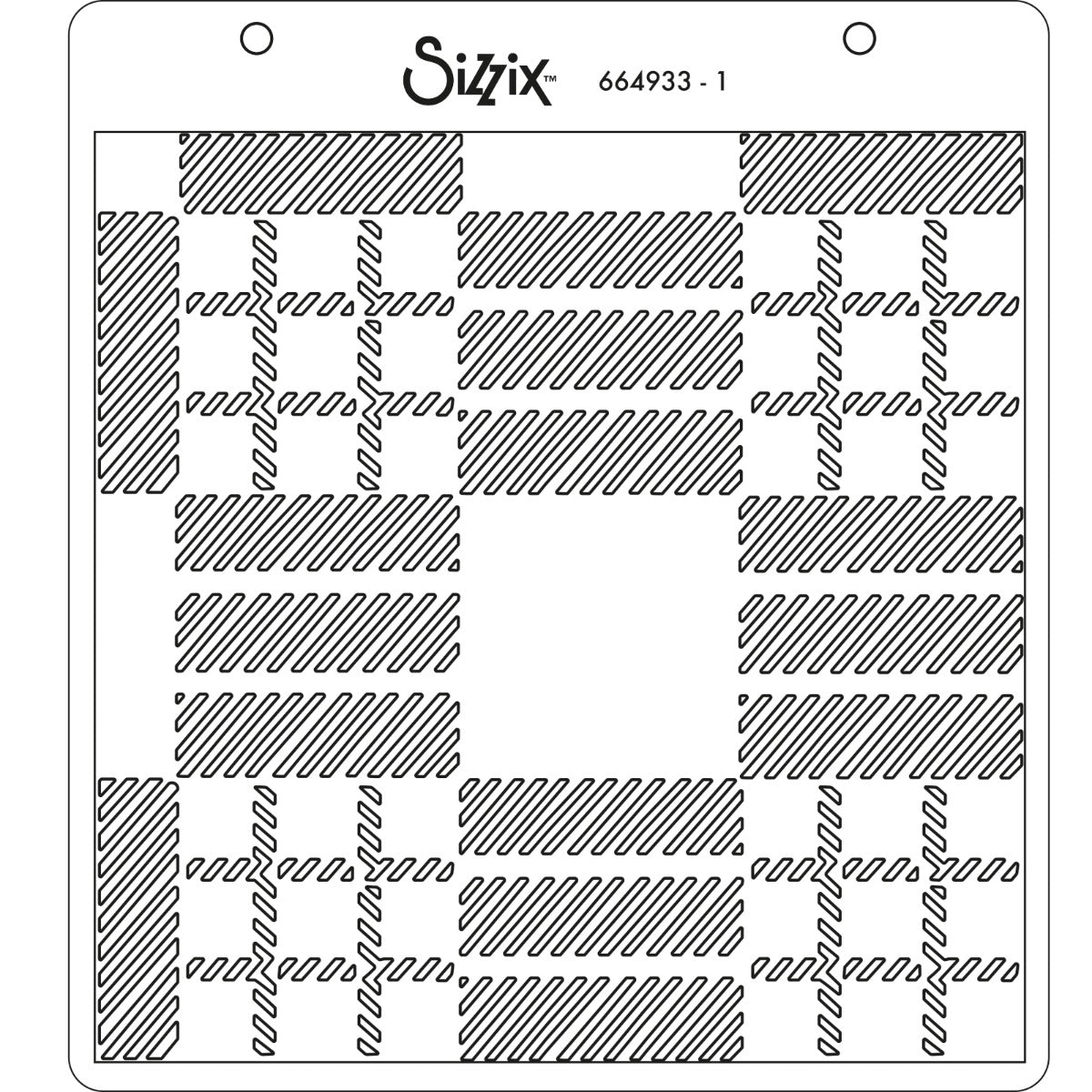 sizzix-layered-stencils-tartan-schablonen-4tlg-olivia-rose image 3