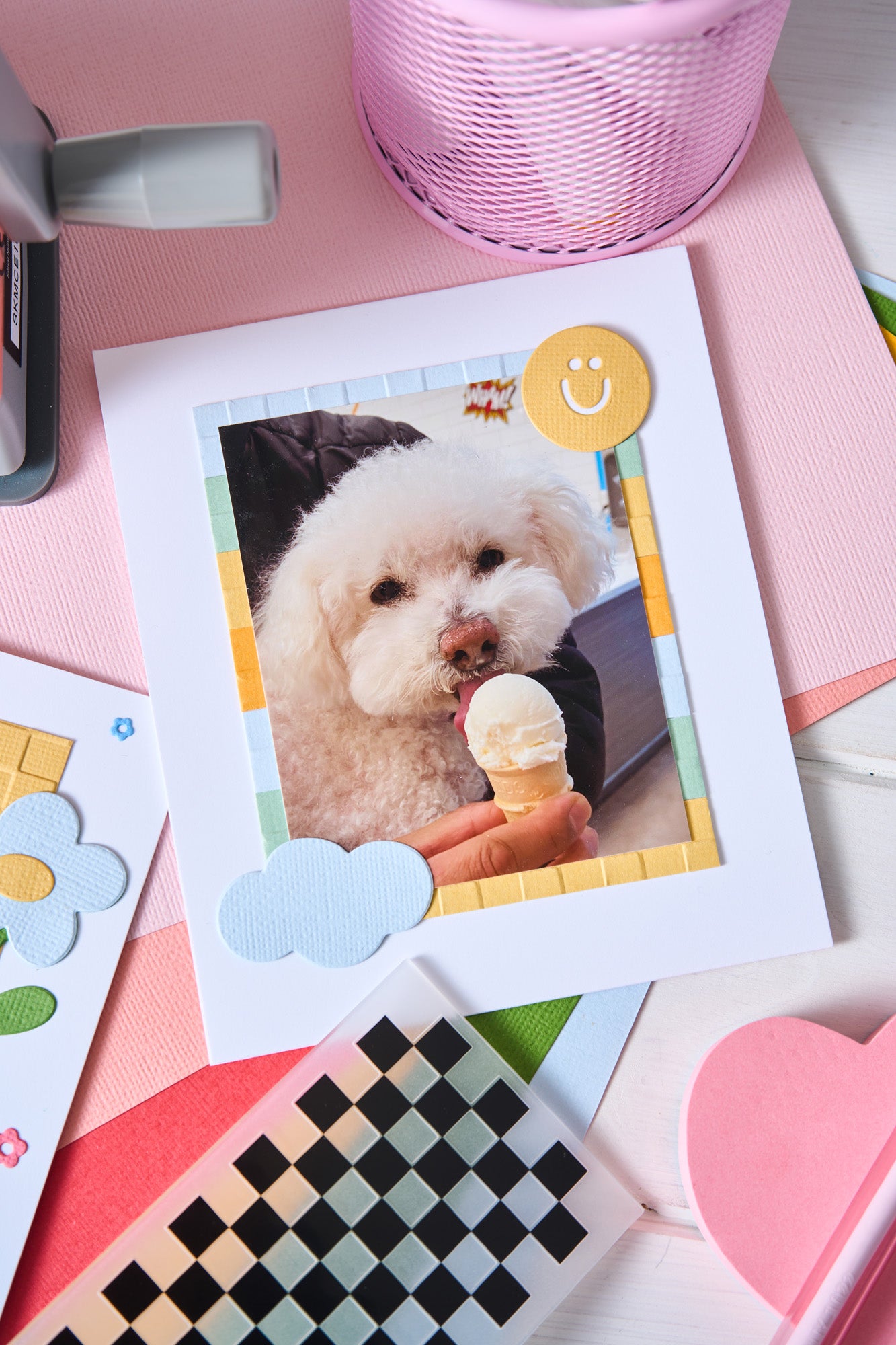 sizzix-2-d-mini-pr-gefolder-checkered-pattern-karomuster image 3