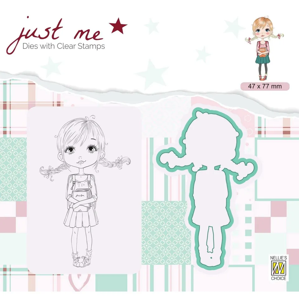 nellie-s-choice-just-me-stanzform-back-to-school-47x77mm-stempelset image 1