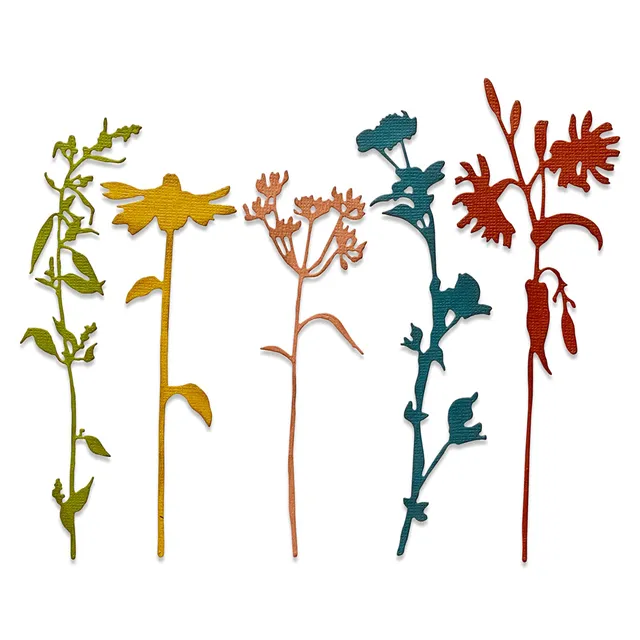 sizzix-thinlits-wildflower-stems-3-5-teilig-blumen image 1