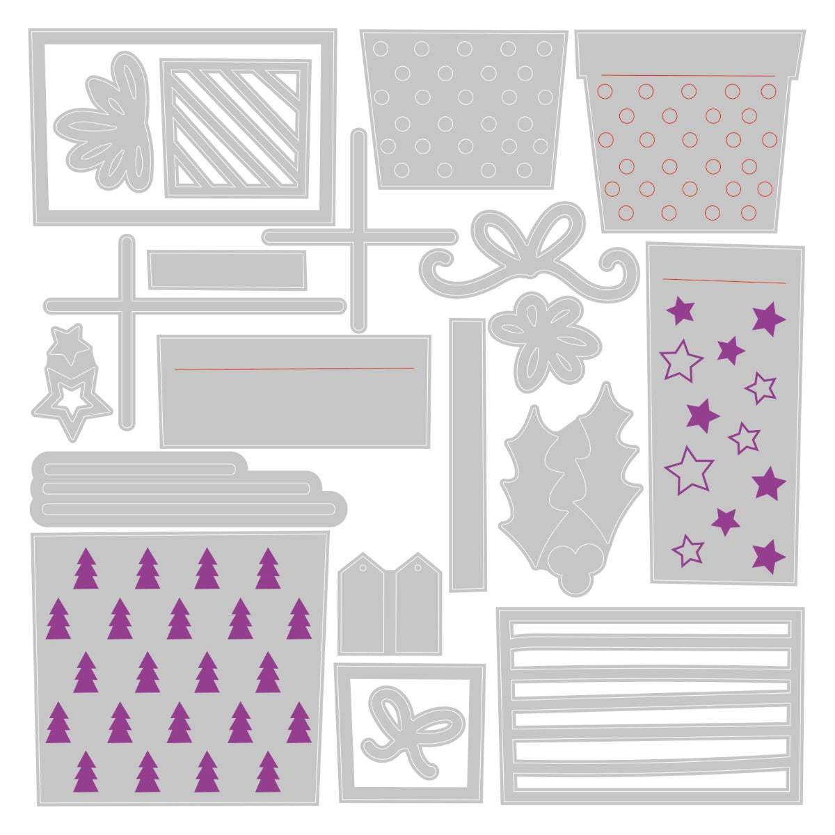 sizzix-thinlits-festive-gifts-stanzschablonen-21-tlg-weihnachten image 2