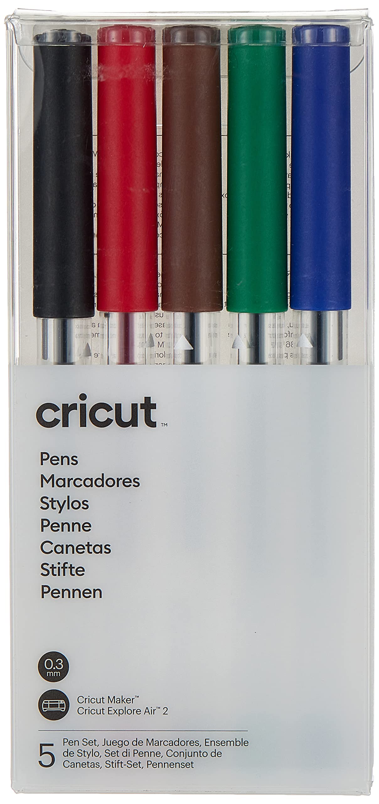 cricut-maker-stifteset-extrafein-0-3mm-5-farben-standard image 2