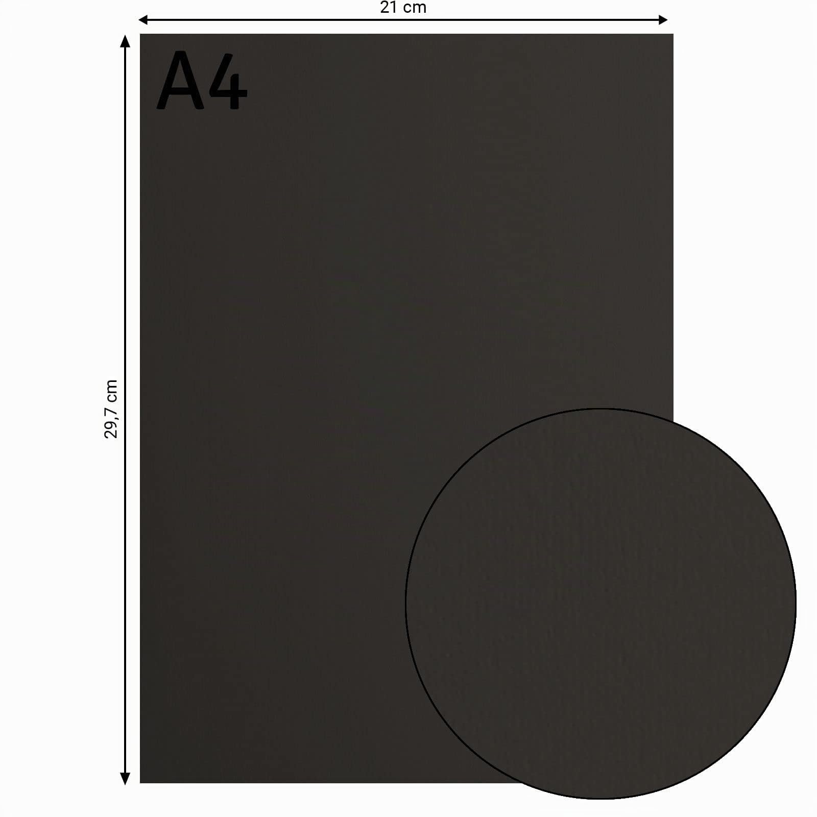 vaessen-florence-cardstock-tonkarton-schwarz-a4-10er-216g-glatt image 2