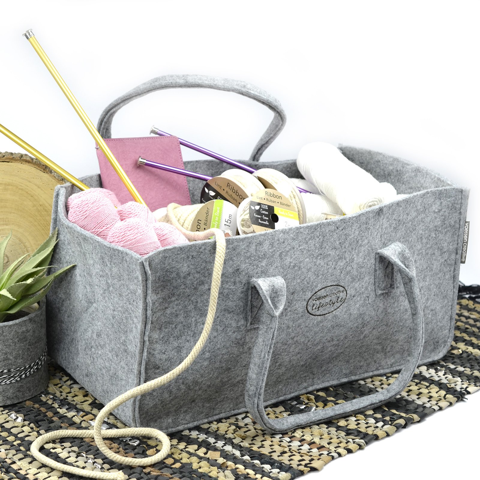 vaessen-florence-filztasche-grau-f-r-aufbewahrung image 2