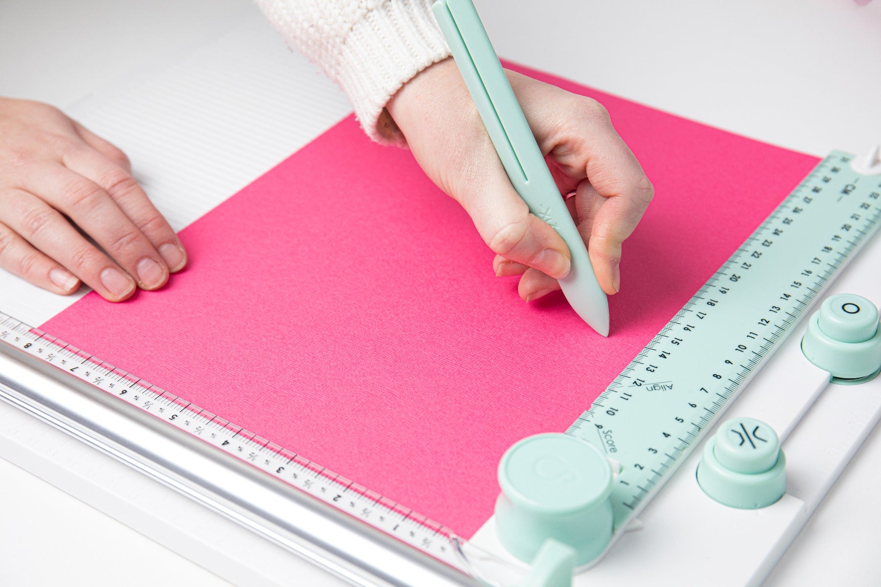 sizzix-scoring-board-trimmer-falzbrett-papierschneider-30x30 image 5