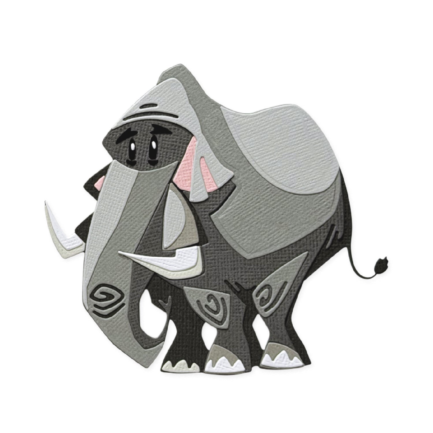 sizzix-thinlits-clarence-colorize-tim-holtz-stanzschablonen-11tlg-elefant image 1