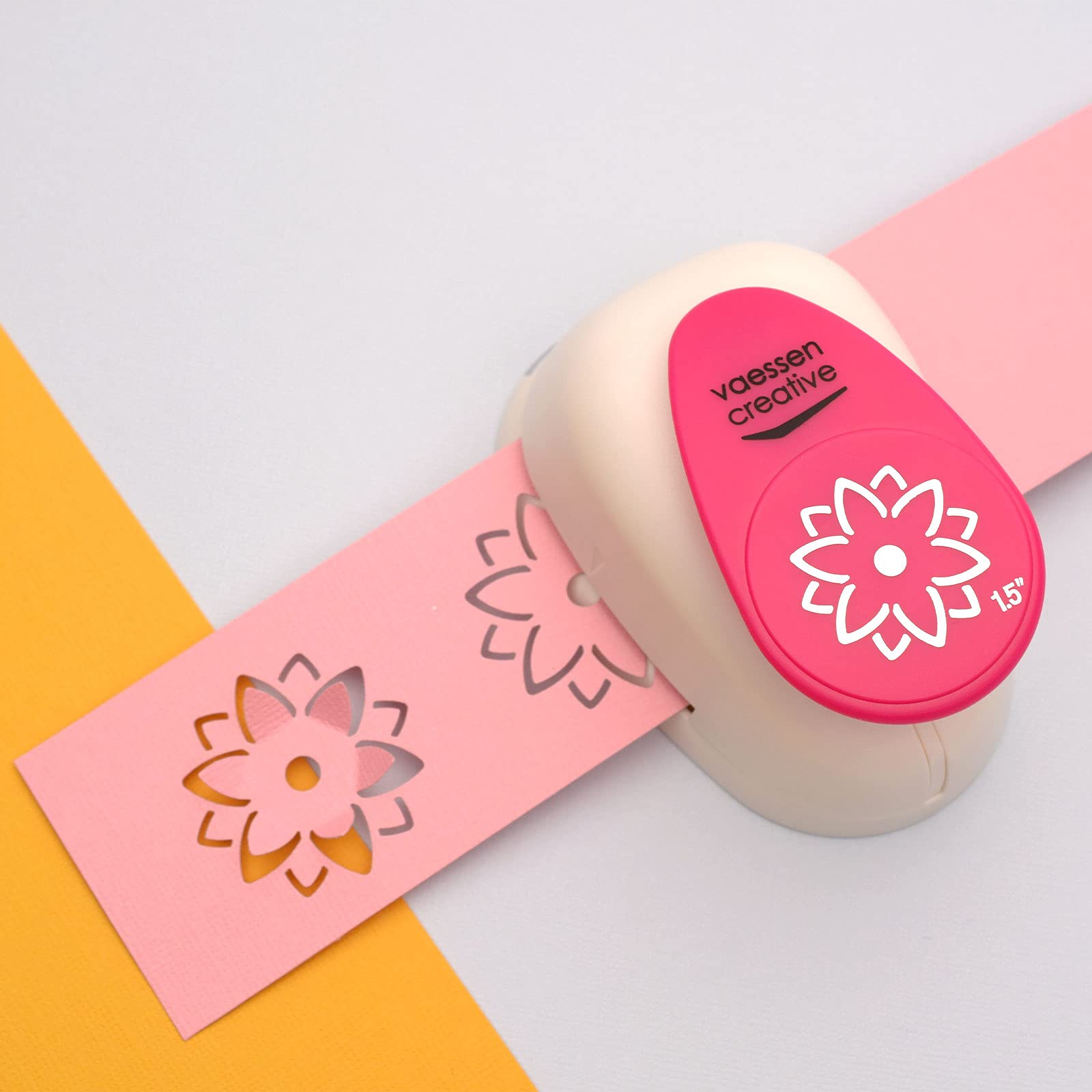 vaessen-creative-cut-easy-motivstanzer-3d-blume-3-7cm-rosa image 8
