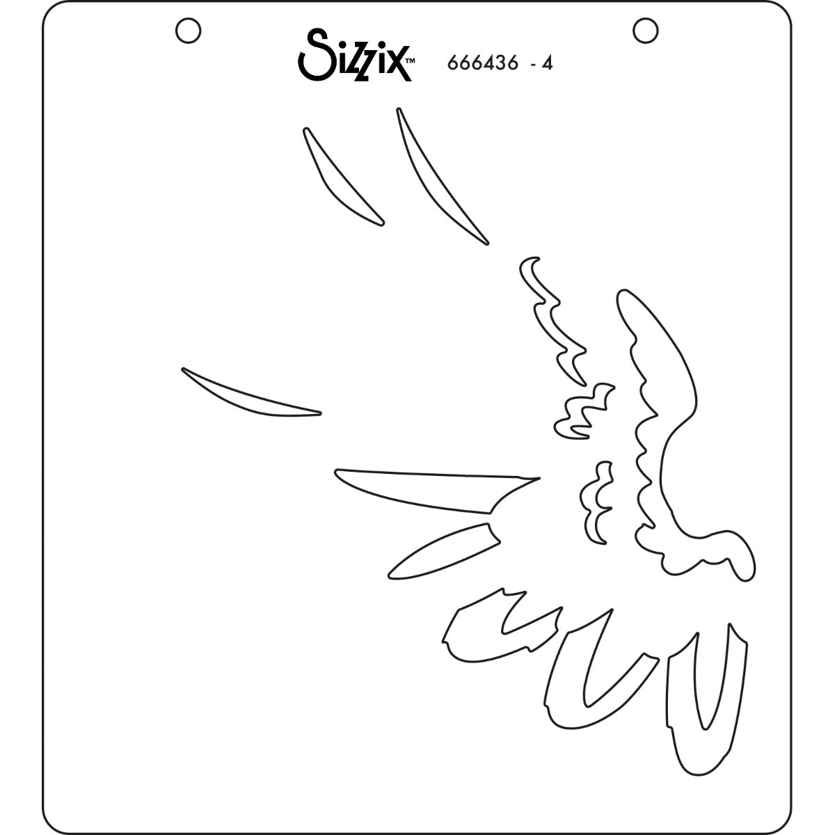 sizzix-layered-stencils-wings-fl-gel-schablonen-4er-pack image 4