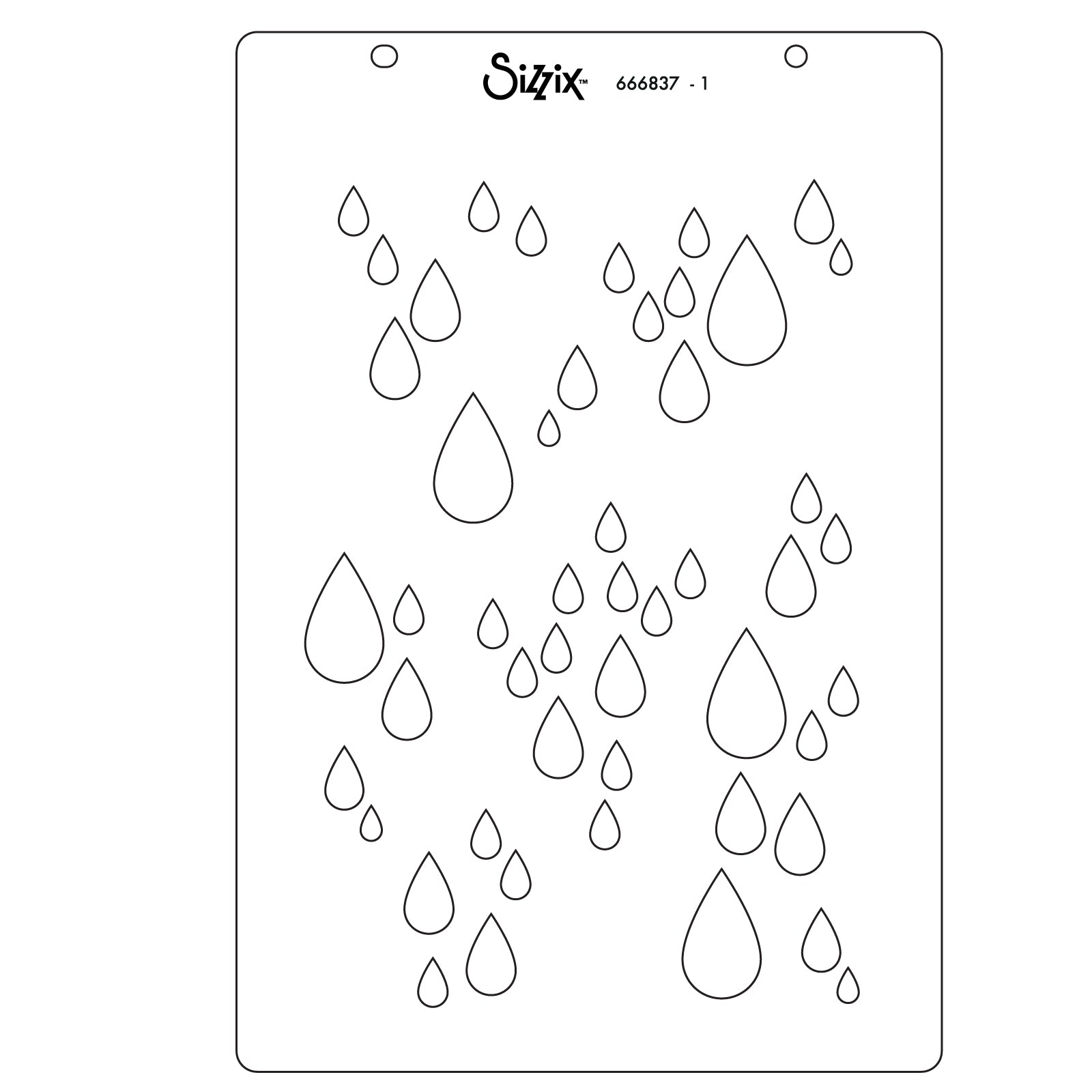 sizzix-drip-drip-drop-stempelset-schablonen-a5-a6 image 5