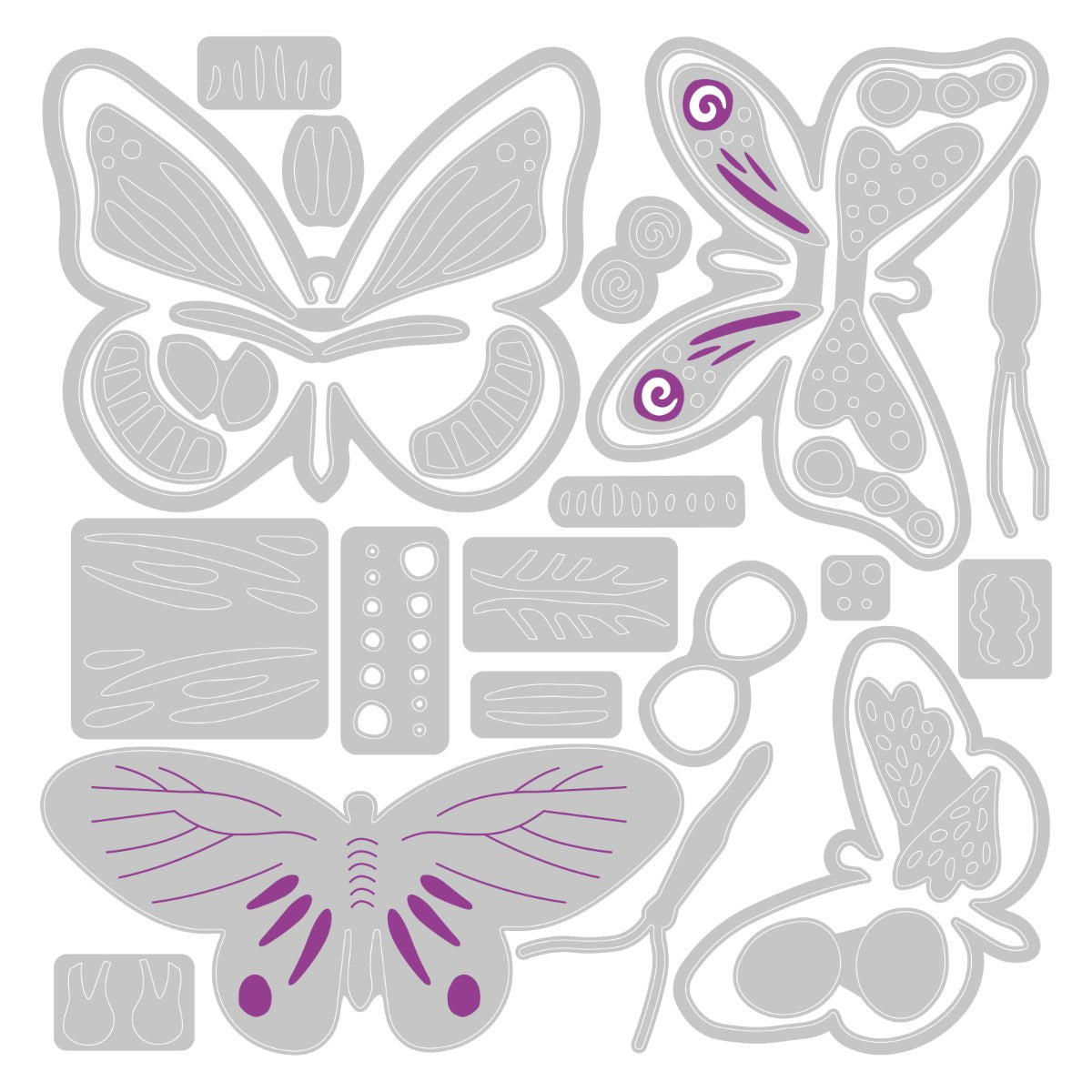 sizzix-thinlits-patterned-butterflies-stanzen-29tlg-schmetterlinge image 2