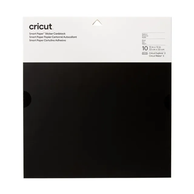 cricut-maker-smart-paper-sticker-cardstock-schwarz-10-blatt image 1