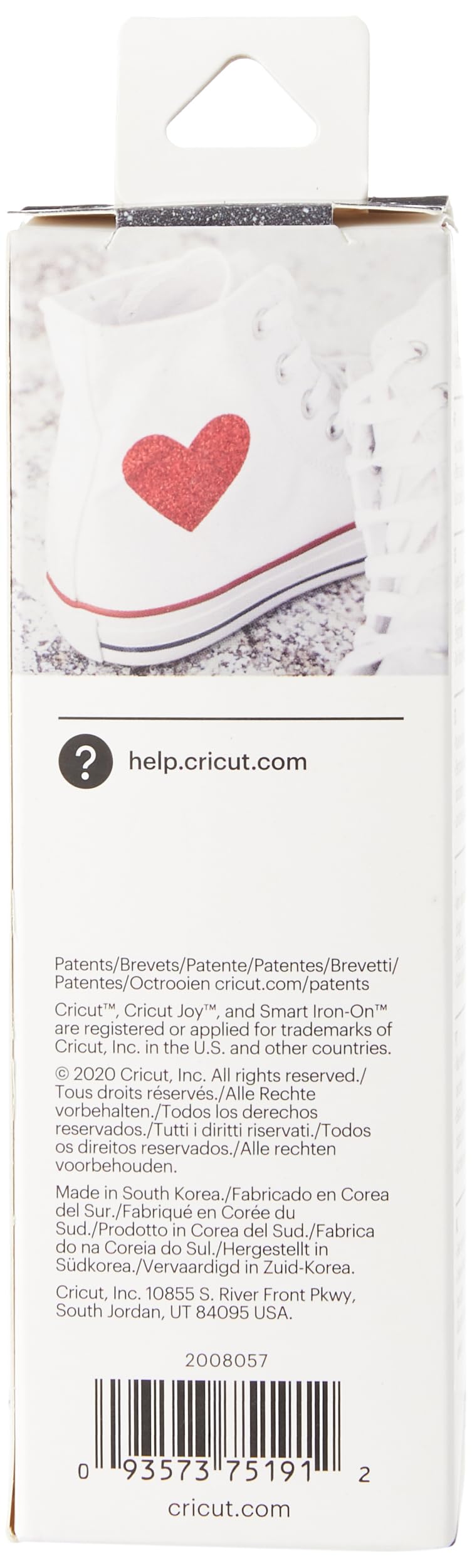 cricut-joy-smart-iron-on-glitzer-schwarz-13-9cm-x-48-2cm image 2