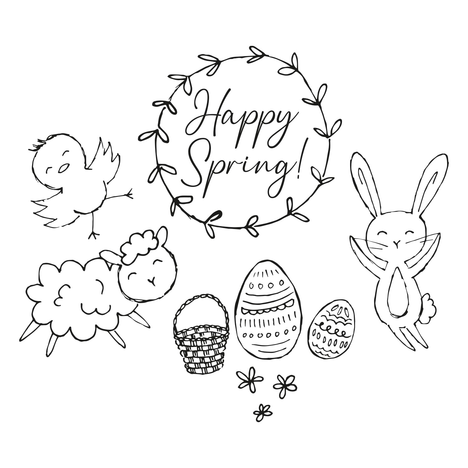 sizzix-clear-stamps-spring-essentials-stempelset-9tlg-fr-hling image 1