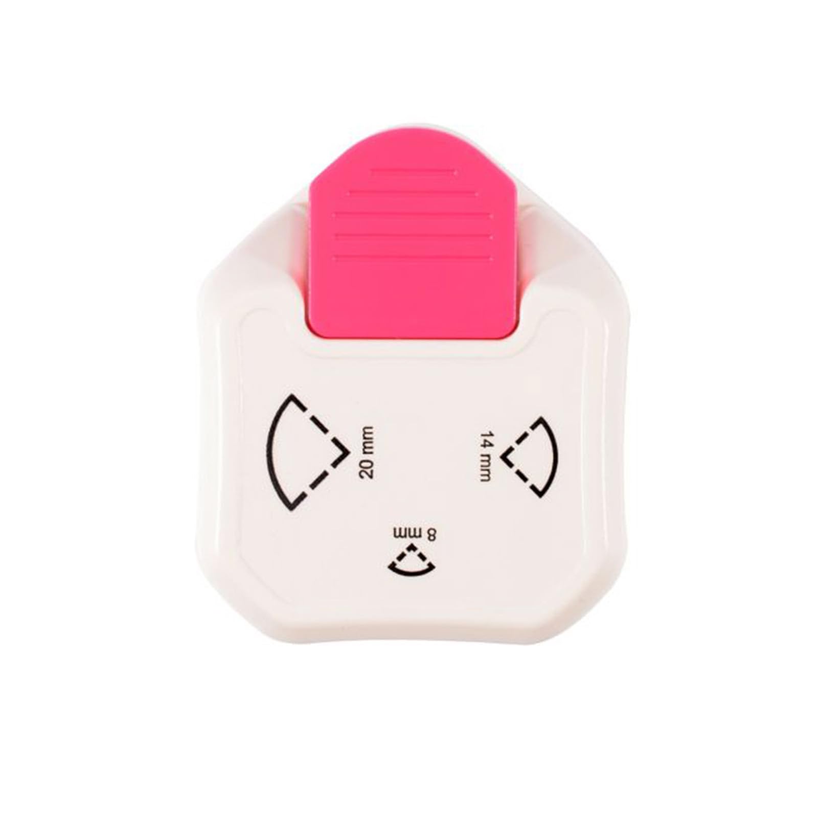 vaessen-cut-easy-eckenstanzer-3in1-ticket-8-14-20mm-pink image 1