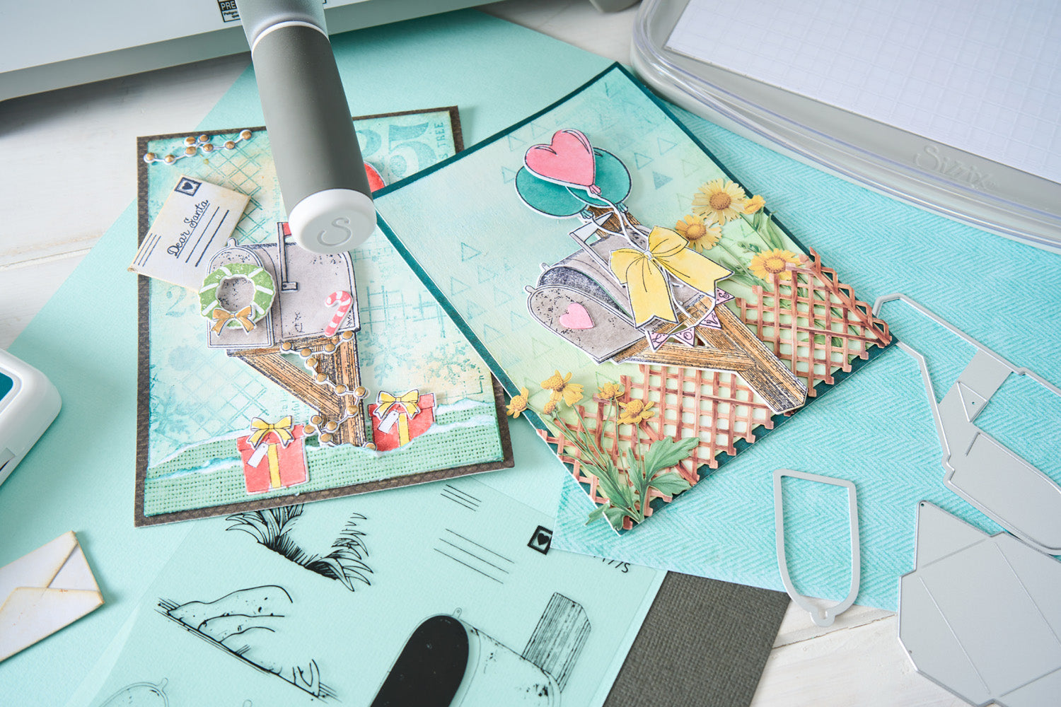 sizzix-framelits-sweet-drop-stanzformen-12-tlg-mit-stempel image 3