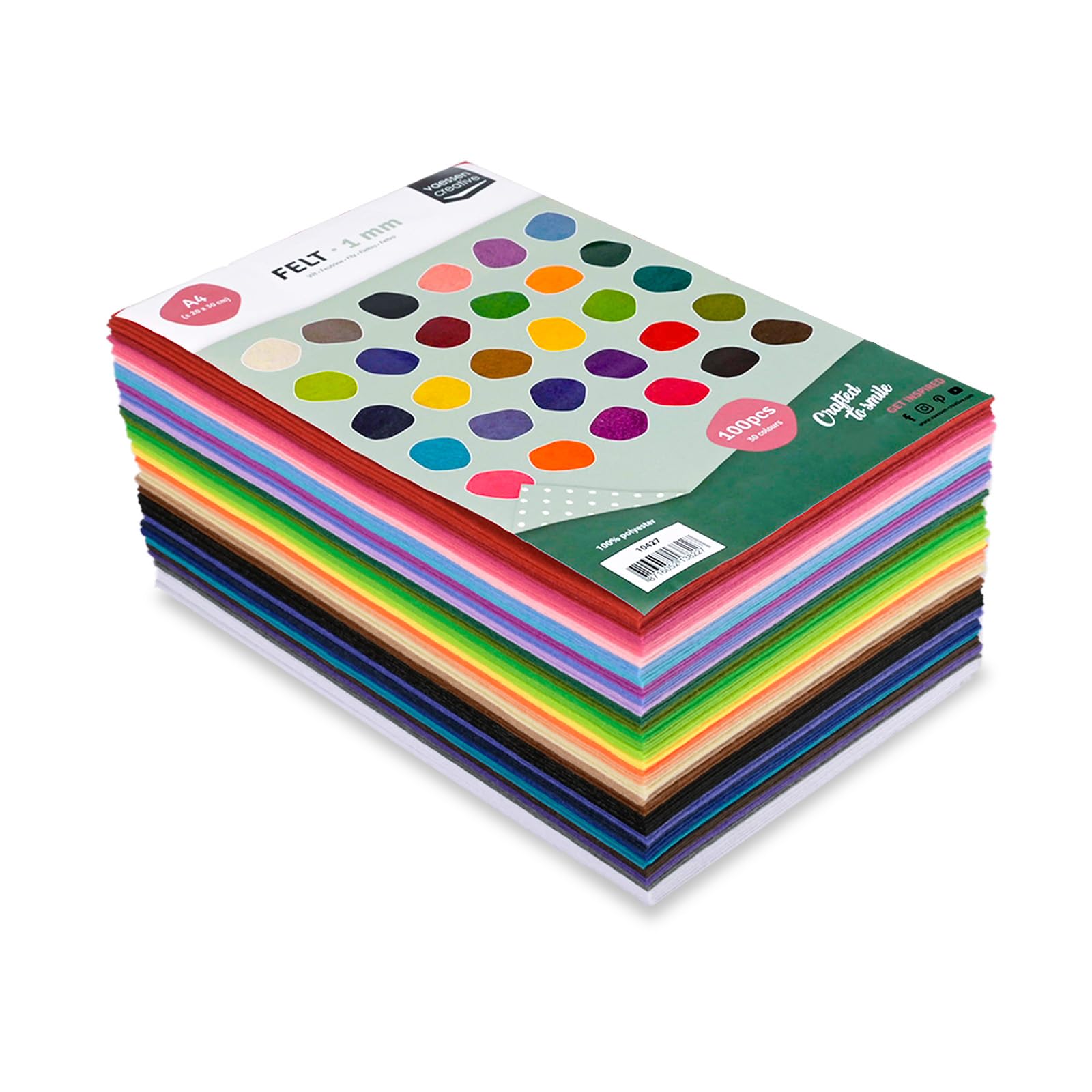 vaessen-florence-filzstoff-10x15-cm-30-blatt-bunt-bastelfilz-1-mm image 5